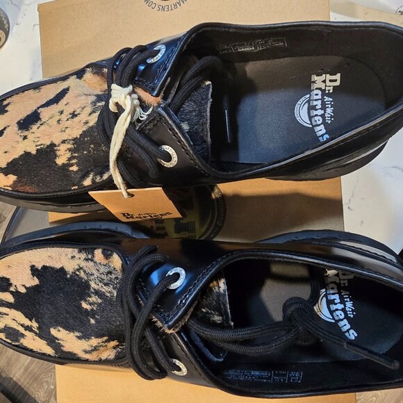 Doc Martens Zeffir 3i Bex Buttero Hair/Leather Oxfords Women's Size 9 Mens 8 NEW - Picture 9 of 11